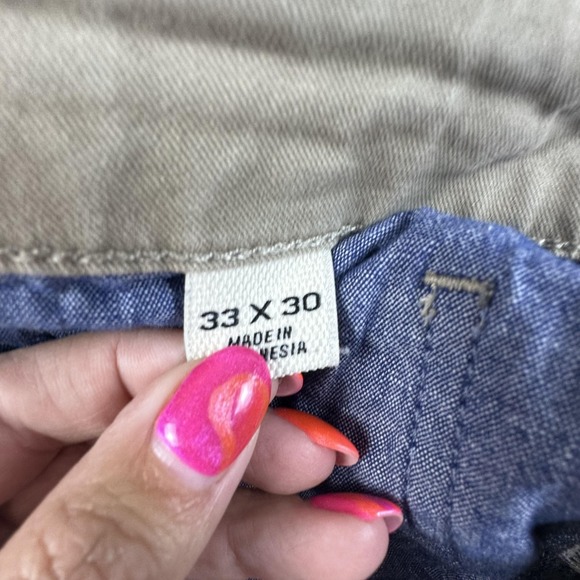 Flint and Tinder Pants Mens 33 Khaki 365 Slim Fit Stretch Chino Casual 5 Pocket - Picture 9 of 14